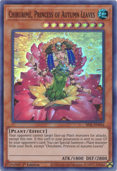 Chirubime, Princess of Autumn Leaves [SESL-EN054] Super Rare (ONLINE ORDER ONLY)