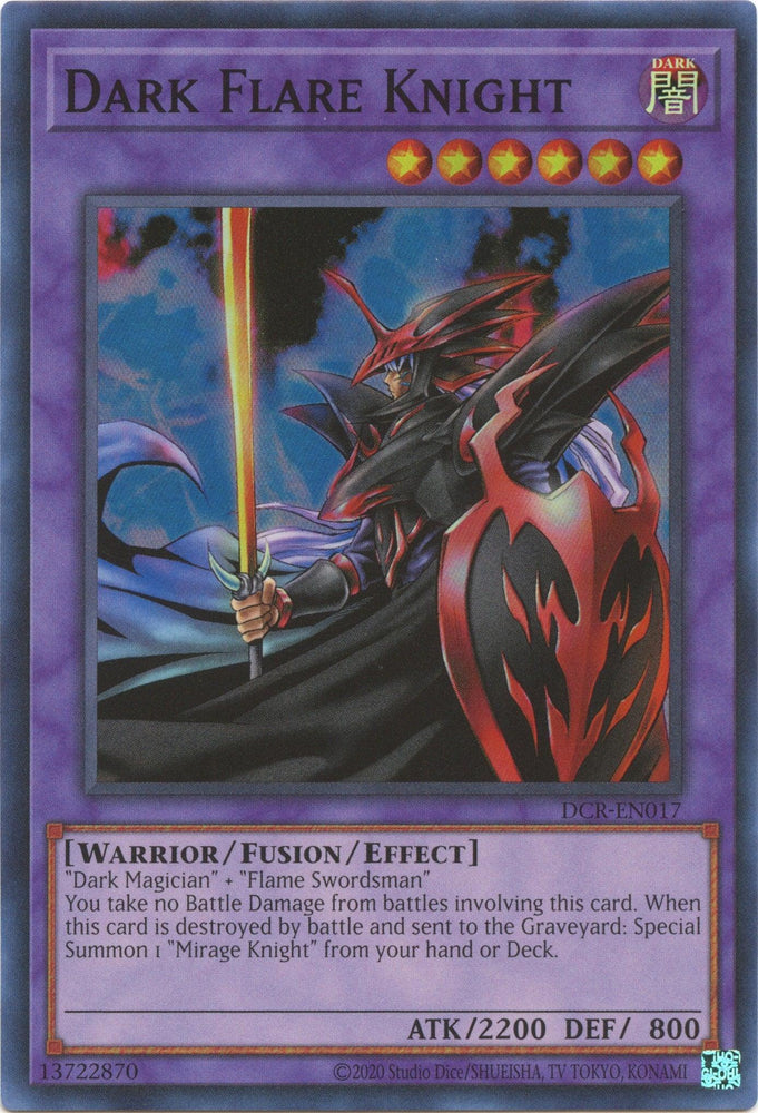 Dark Flare Knight (25th Anniversary) [DCR-EN017] Super Rare (ONLINE ORDER ONLY)