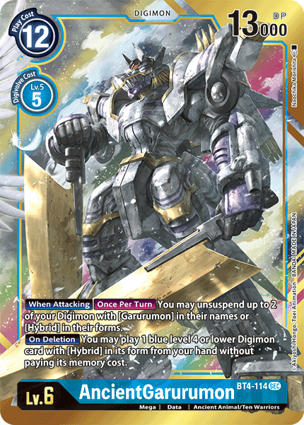 AncientGarurumon [BT4-114] (Alternate Art) [Great Legend] (ONLINE ORDER ONLY)