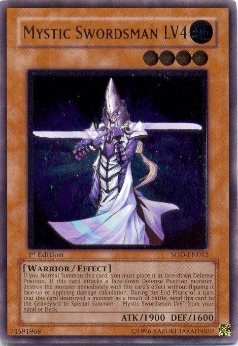 Mystic Swordsman LV4 [SOD-EN012] Ultimate Rare (ONLINE ORDER ONLY)