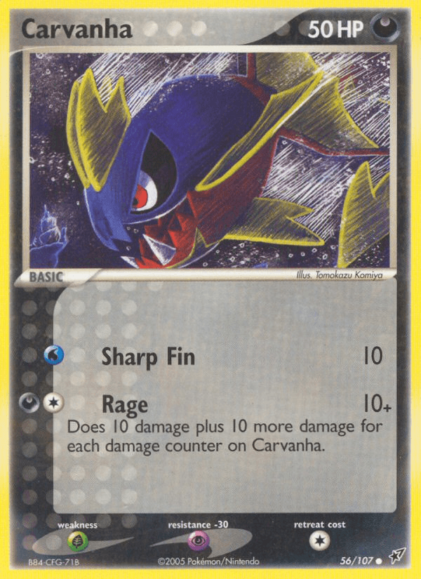 Carvanha (56/107) [EX: Deoxys] (Online Only)
