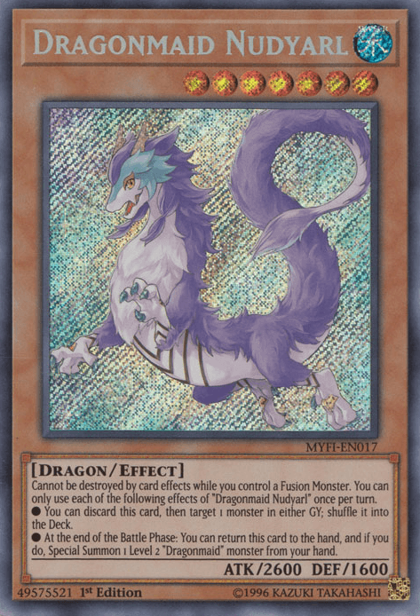 Dragonmaid Nudyarl [MYFI-EN017] Secret Rare (ONLINE ORDER ONLY)