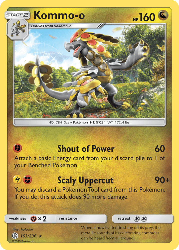 Kommo-o (163/236) [Sun & Moon: Cosmic Eclipse] (Online Only)