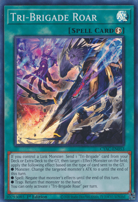 Tri-Brigade Roar [CYAC-EN053] Super Rare (ONLINE ORDER ONLY)