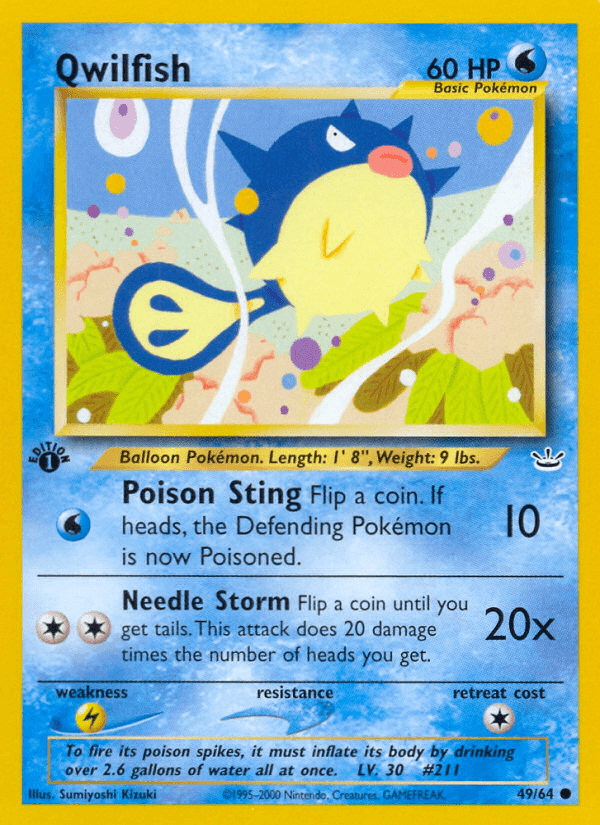 Qwilfish (49/64) [Neo Revelation 1st Edition] (Online Only)