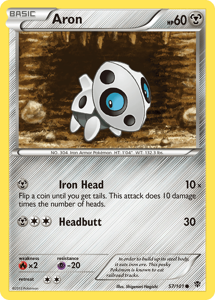 Aron (57/101) [Black & White: Plasma Blast] (Online Only)