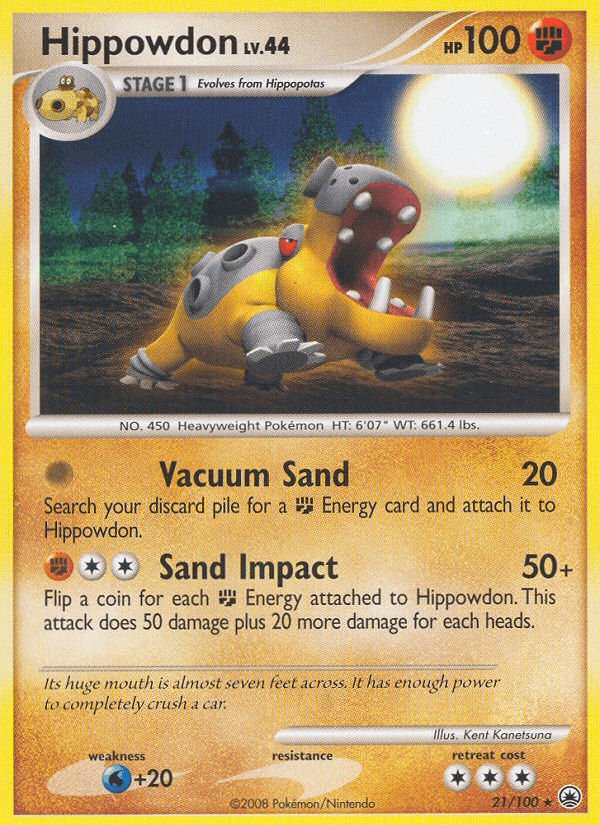 Hippowdon (21/100) [Diamond & Pearl: Majestic Dawn] (Online Only)