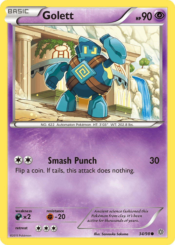 Golett (34/98) [XY: Ancient Origins] (Online Only)