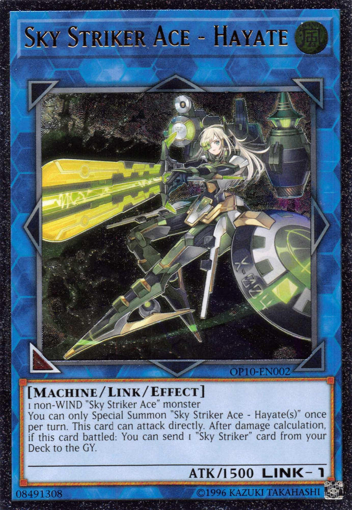 Sky Striker Ace - Hayate [OP10-EN002] Ultimate Rare (ONLINE ORDER ONLY)