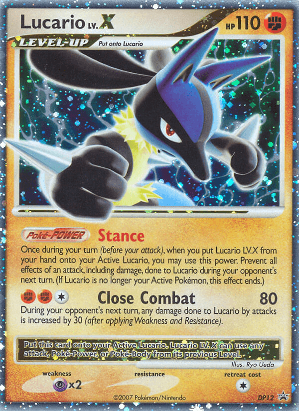 Lucario LV.X (DP12) [Diamond & Pearl: Black Star Promos] (Online Only)