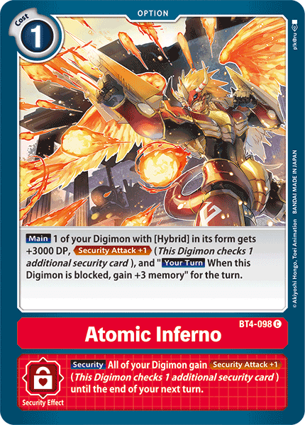 Atomic Inferno [BT4-098] [Great Legend] (ONLINE ORDER ONLY)