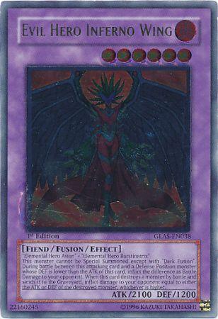 Evil Hero Inferno Wing [GLAS-EN038] Ultimate Rare (ONLINE ORDER ONLY)