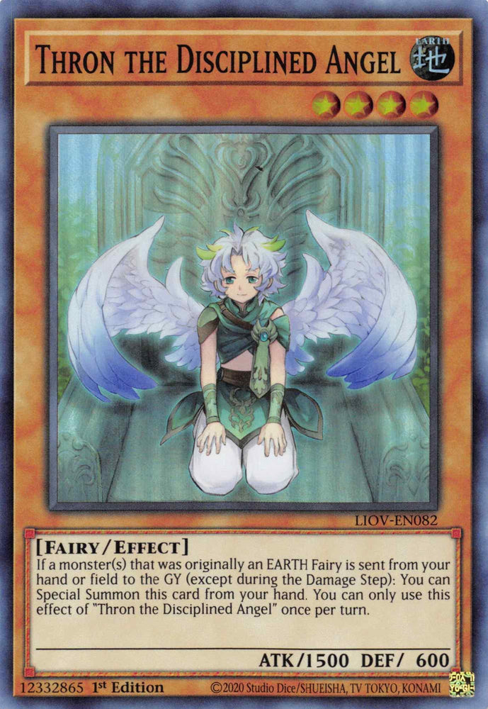 Thron the Disciplined Angel [LIOV-EN082] Super Rare (ONLINE ORDER ONLY)