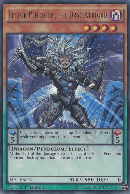 Lector Pendulum, the Dracoverlord [SHVI-EN023] Ultra Rare (ONLINE ORDER ONLY)