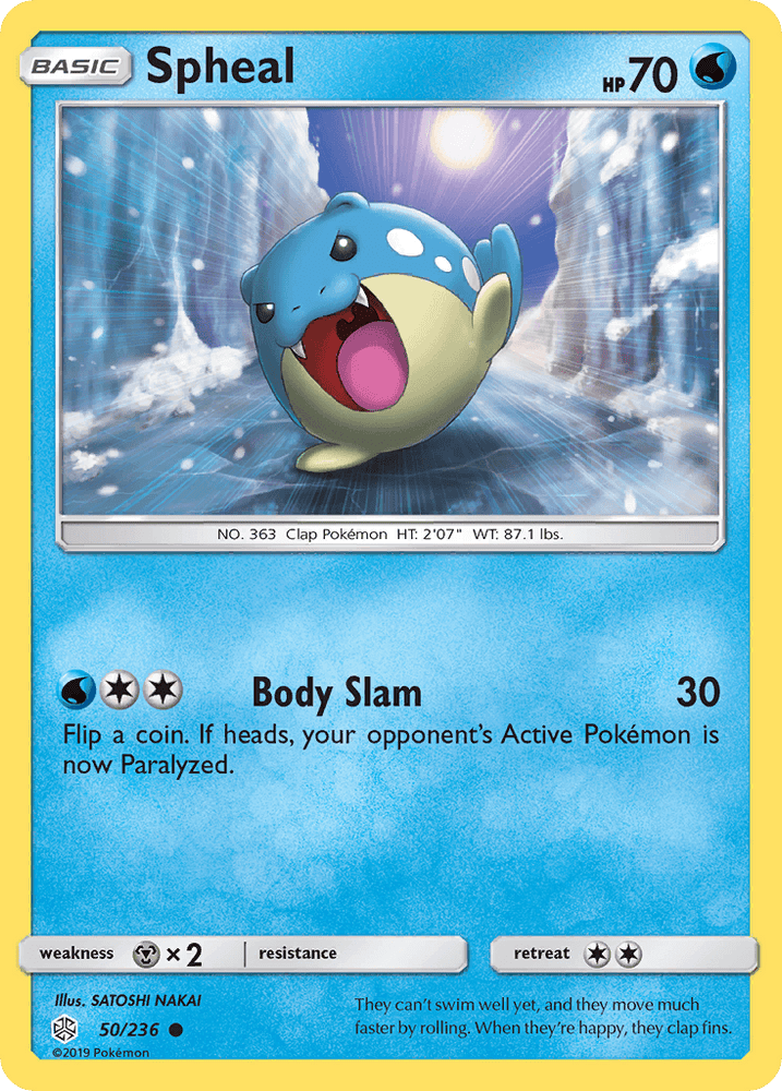Spheal (50/236) [Sun & Moon: Cosmic Eclipse] (Online Only)