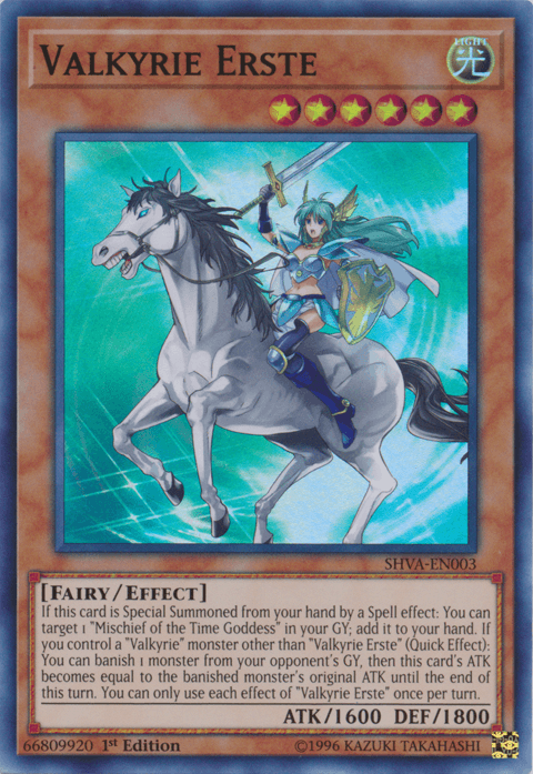Valkyrie Erste [SHVA-EN003] Super Rare (ONLINE ORDER ONLY)