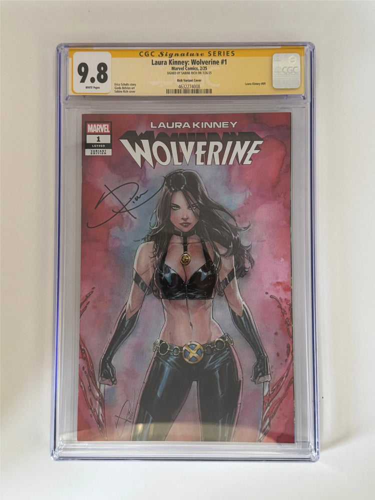 [Signed by Sabine Rich] Laura Kinney: Wolverine #1 CGC 9.8 Yellow Label Sabine Rich Exclusive Var (ONLINE ORDER ONLY)