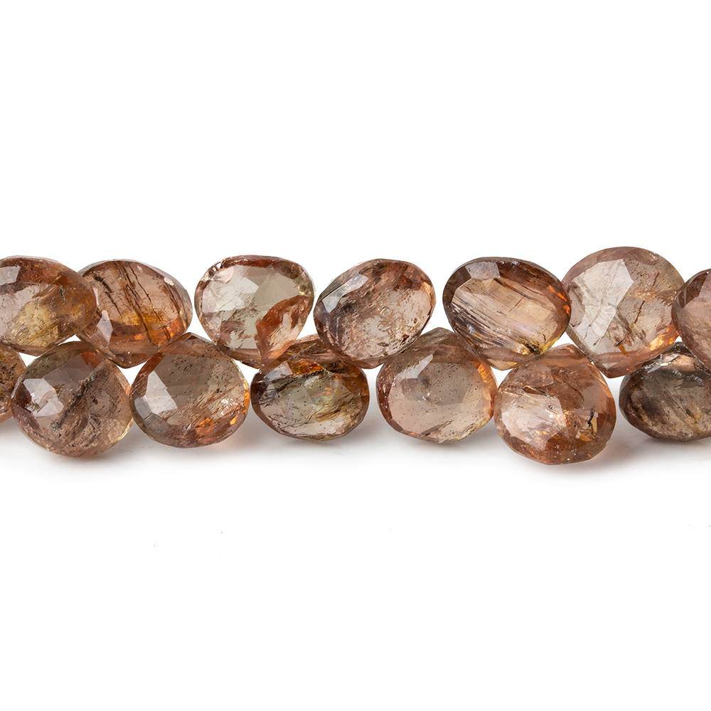 7mm Andalusite Faceted Heart Beads 8.5 inch 61 pieces (ONLINE ORDER ONLY)