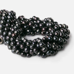 7mm Charcoal Grey Off Round Pearl, 15 inch, 72 pieces (ONLINE ORDER ONLY)