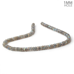7mm Labradorite Plain Rondelle Beads 16 inch 105 pieces 1mm Hole