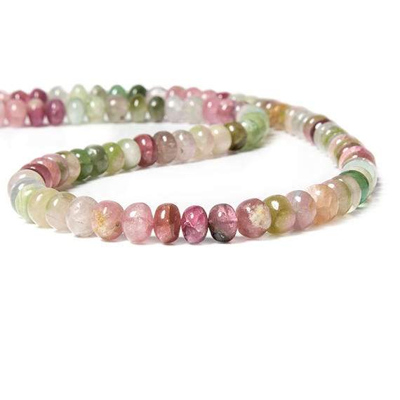 7mm Multi Color Afghani Tourmaline Beads Plain Rondelle 92 pcs (ONLINE ORDER ONLY)