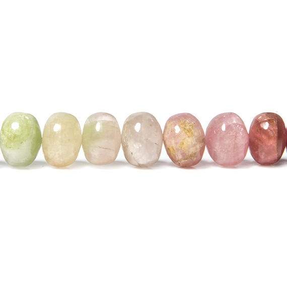 7mm Multi Color Afghani Tourmaline Beads Plain Rondelle 92 pcs (ONLINE ORDER ONLY)