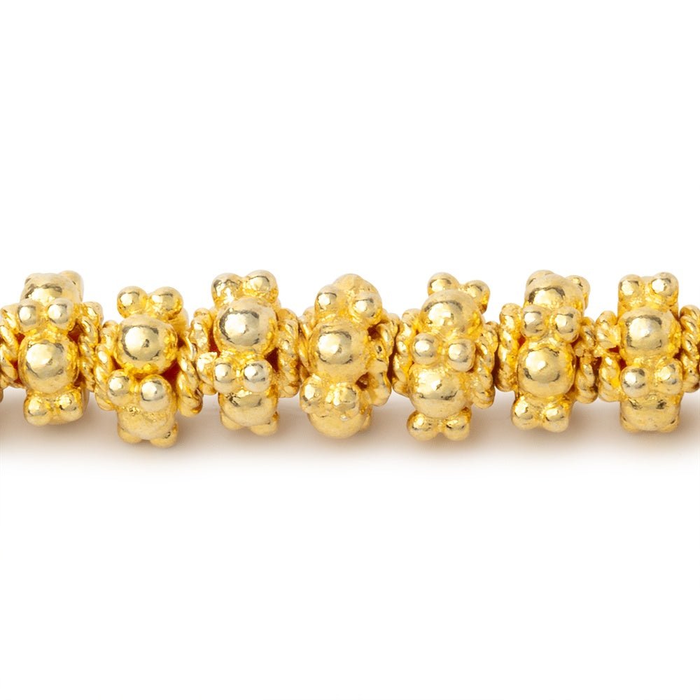 7mm Multi Daisy Spacer Beads 8 inch 44 pieces (ONLINE ORDER ONLY)