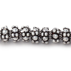 7mm Multi Daisy Spacer Beads 8 inch 44 pieces (ONLINE ORDER ONLY)
