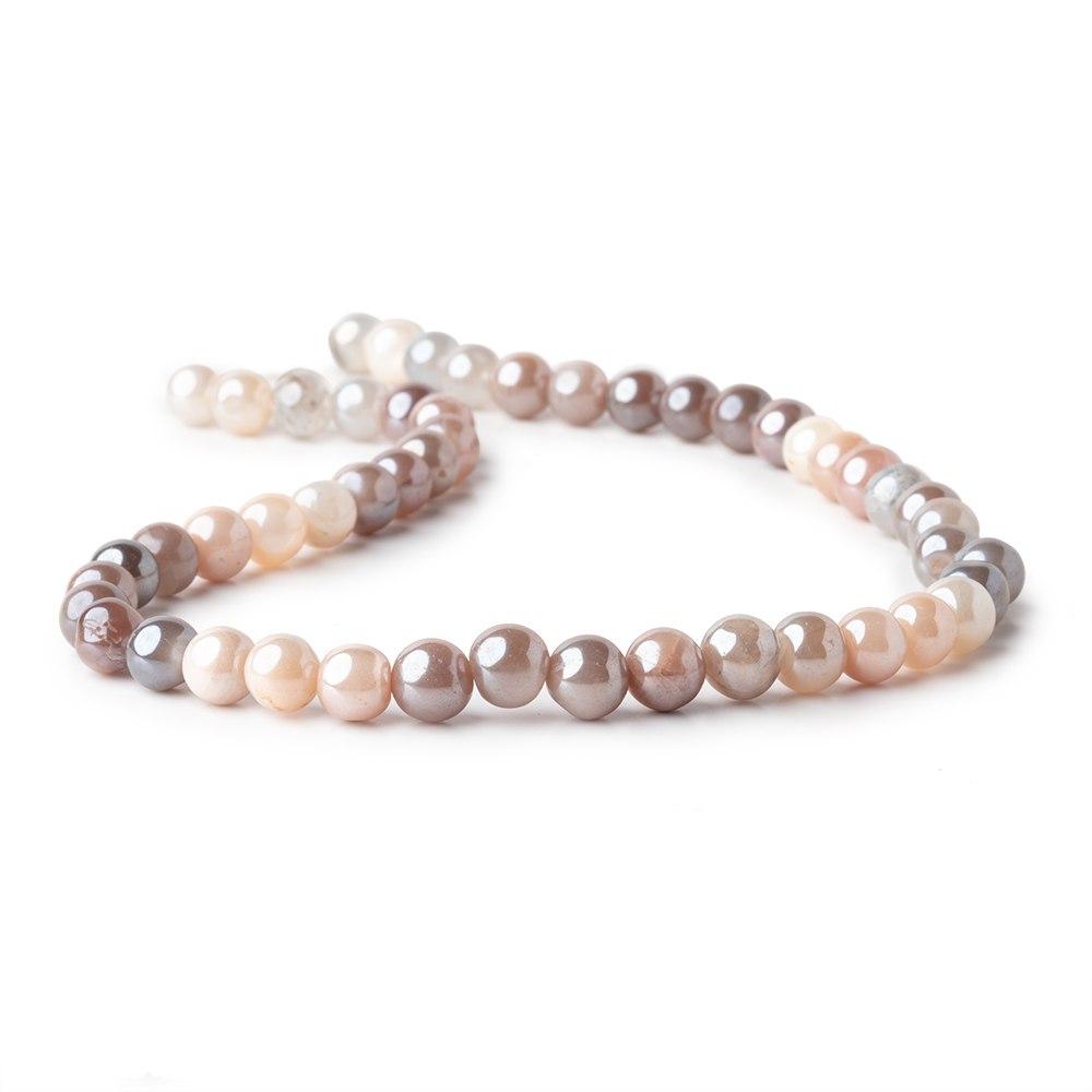 7mm Mystic Multi Color Moonstone Plain Round Beads 13 inch 46 pieces (ONLINE ORDER ONLY)