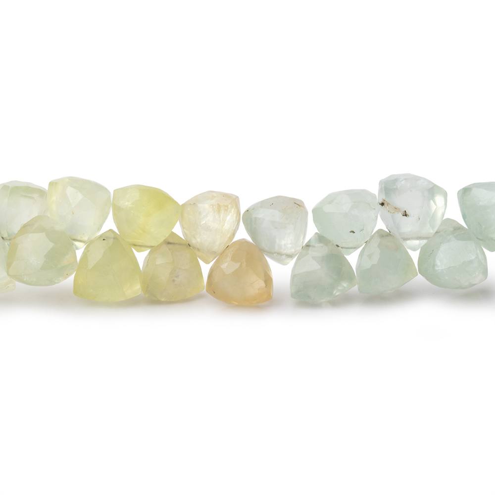 7mm Prehnite Top Drilled Trillion 8 inch 56 pieces (ONLINE ORDER ONLY)
