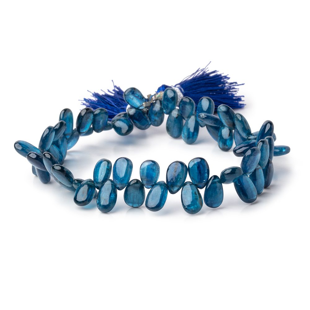 7x4-8x5mm Blue Kyanite Plain Pear Beads 7.5 inch 56 pieces (ONLINE ORDER ONLY)