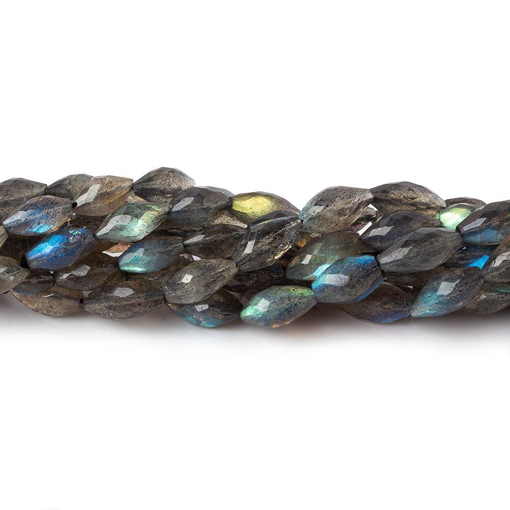 7x4mm - 9x5mm Labradorite straight drilled faceted marquise 14 inch 37 beads A (ONLINE ORDER ONLY)