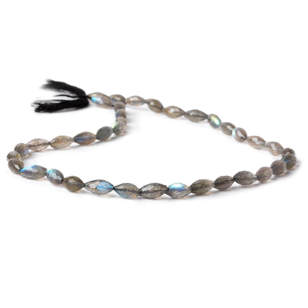 7x4mm - 9x5mm Labradorite straight drilled faceted marquise 14 inch 37 beads A (ONLINE ORDER ONLY)