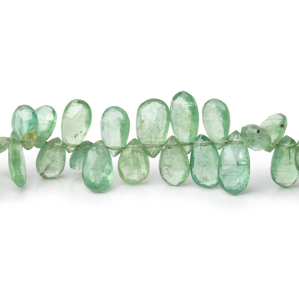 7x5-11x5mm Green Kyanite Faceted Pear Beads 7.5 inch 74 pieces (ONLINE ORDER ONLY)