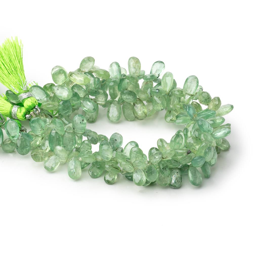 7x5-11x5mm Green Kyanite Faceted Pear Beads 7.5 inch 74 pieces (ONLINE ORDER ONLY)
