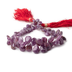 7x5-11x8mm Ruby Faceted Pear Beads 8 inch 61 pieces (ONLINE ORDER ONLY)