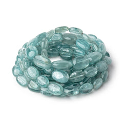 7x5-11x8mm Teal Kyanite Plain Oval Beads 16 inch 35 pieces (ONLINE ORDER ONLY)
