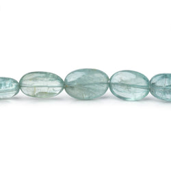 7x5-11x8mm Teal Kyanite Plain Oval Beads 16 inch 35 pieces (ONLINE ORDER ONLY)