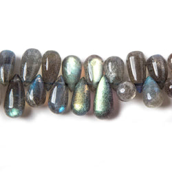 7x5-12x6mm Labradorite Plain Tear Drop Beads 8.25 inch 60 pieces (ONLINE ORDER ONLY)