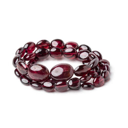 7x5-14x11mm Rhodolite Garnet Plain Oval Beads 16 inch 48 pieces (ONLINE ORDER ONLY)