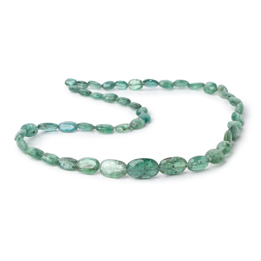 7x5-15x9mm Dark Green Kyanite Faceted Oval Beads 16 inch 46 pieces (ONLINE ORDER ONLY)