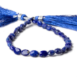 7x5mm Lapis Lazuli Faceted Oval Beads 8 inch 30 pieces (ONLINE ORDER ONLY)