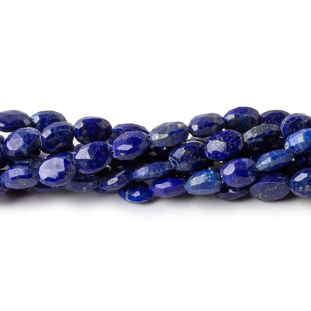 7x5mm Lapis Lazuli Faceted Oval Beads 8 inch 30 pieces (ONLINE ORDER ONLY)