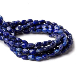 7x5mm Lapis Lazuli Faceted Oval Beads 8 inch 30 pieces (ONLINE ORDER ONLY)