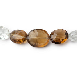 7x6-13x11mm Multi Gem Concave Faceted Oval 14 inch 40 Beads AAA (ONLINE ORDER ONLY)