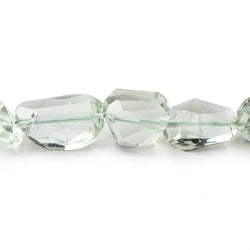 7x6-15x8mm Prasiolite Faceted Nugget Beads 16 inch 42 pieces (ONLINE ORDER ONLY)