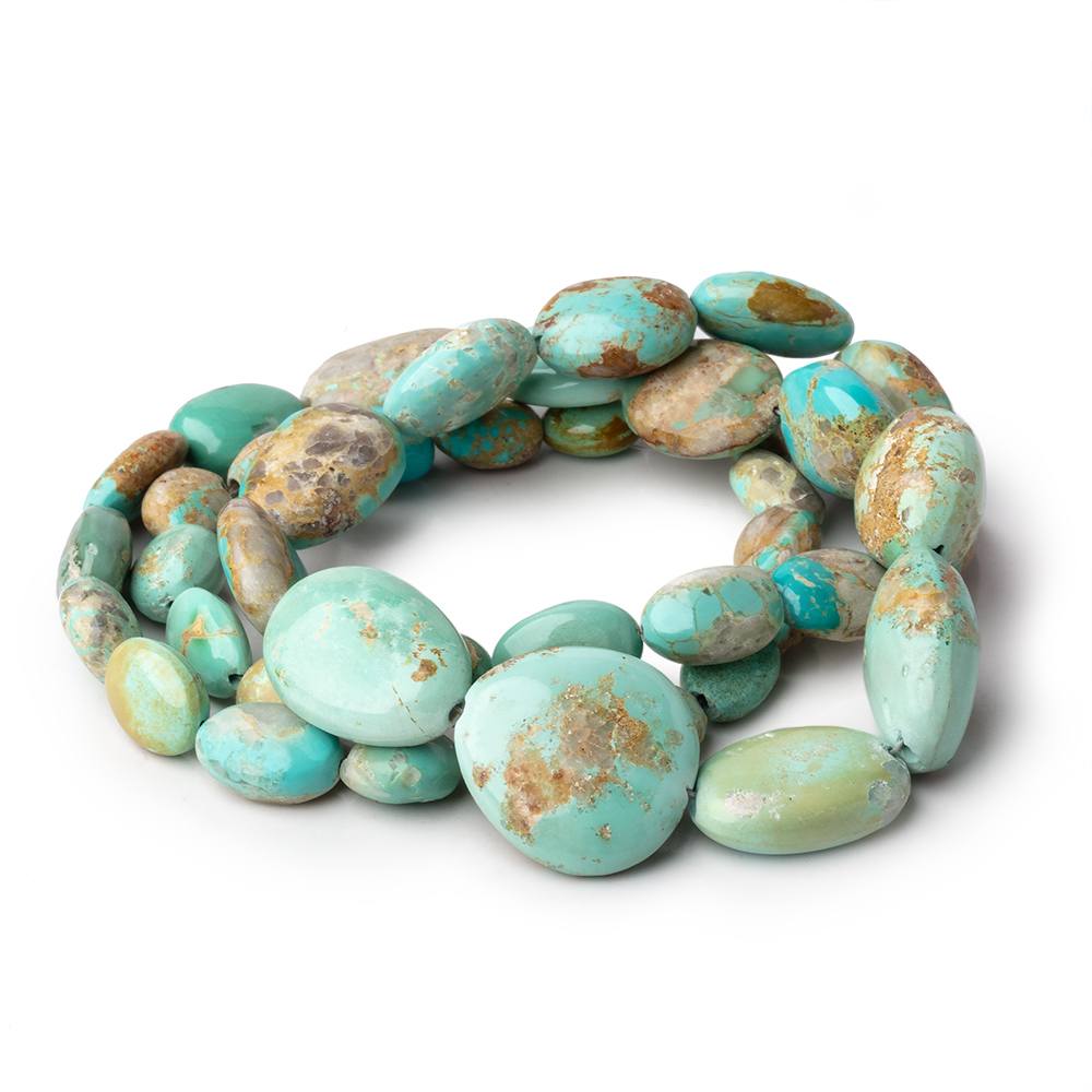 7x6-17x17mm Persian Turquoise Plain Nugget Beads 18 inch 40 pieces (ONLINE ORDER ONLY)