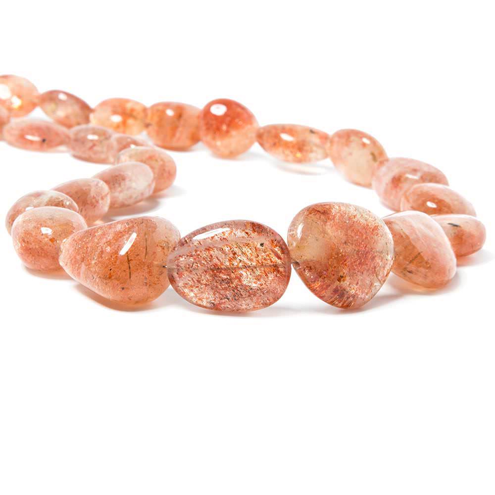 7x6-26x14mm Sunstone Plain Nugget Beads 18 inch 28 Pieces (ONLINE ORDER ONLY)
