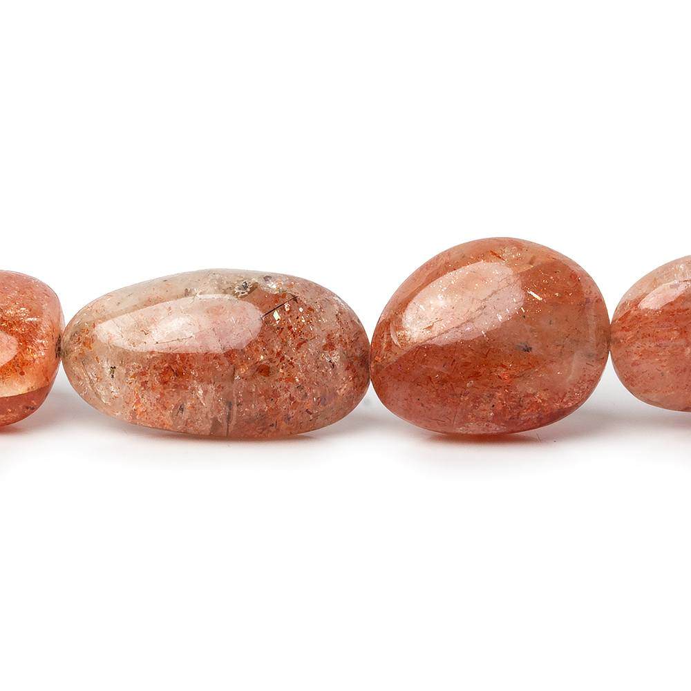 7x6-26x14mm Sunstone Plain Nugget Beads 18 inch 28 Pieces (ONLINE ORDER ONLY)