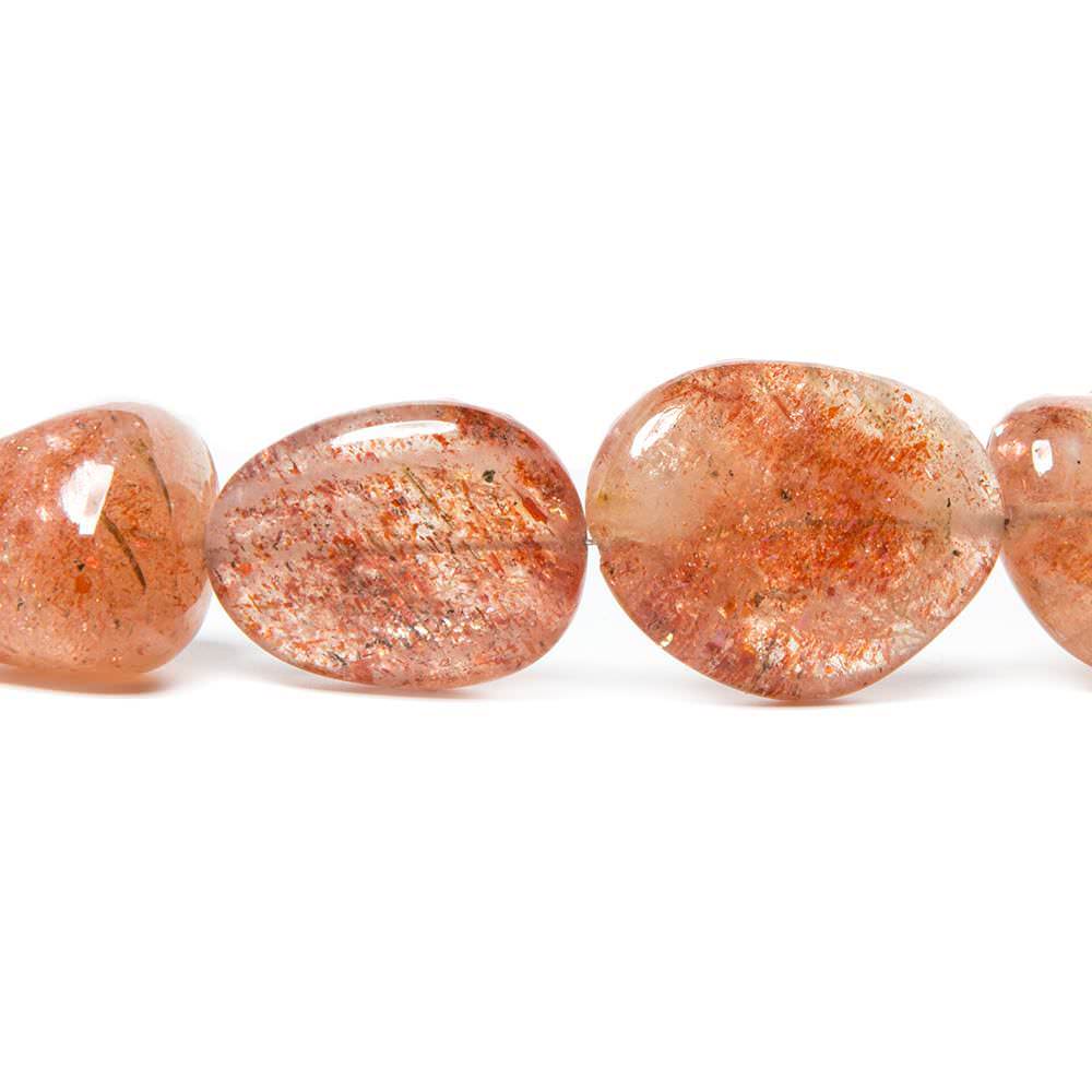 7x6-26x14mm Sunstone Plain Nugget Beads 18 inch 28 Pieces (ONLINE ORDER ONLY)